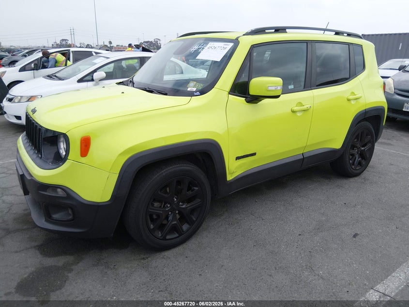 2017 Jeep Renegade VIN ZACCJABB2HPG12527 IAAI salvage auction — NORMAL WEAR, Salvage (California), sold $1,450 on 2026-07-30 (photo 2)