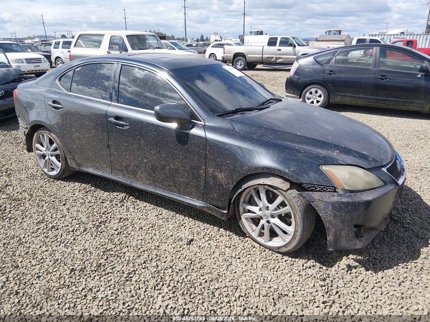 2007 Lexus Is 350 VIN JTHBE262972011199 IAAI salvage auction — FRONT & REAR, Salvage (Oregon), sold $525 on 2026-07-27 (photo 1)