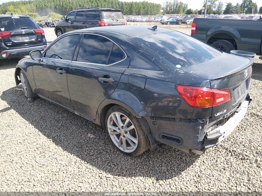 2007 Lexus Is 350 VIN JTHBE262972011199 IAAI salvage auction — FRONT & REAR, Salvage (Oregon), sold $525 on 2026-07-27 (photo 3)