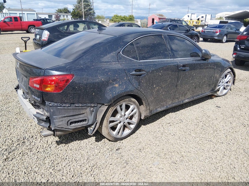 2007 Lexus Is 350 VIN JTHBE262972011199 IAAI salvage auction — FRONT & REAR, Salvage (Oregon), sold $525 on 2026-07-27 (photo 4)