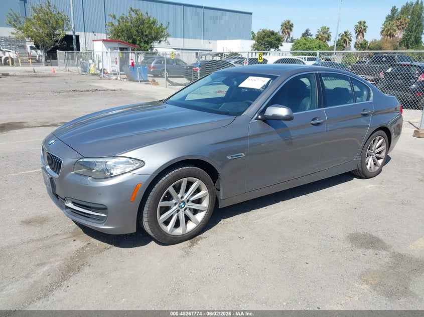 2014 BMW 5er VIN WBA5B1C51ED481452 IAAI salvage auction — REAR END, Salvage Title, sold $2,000 on 2026-07-20 (photo 2)