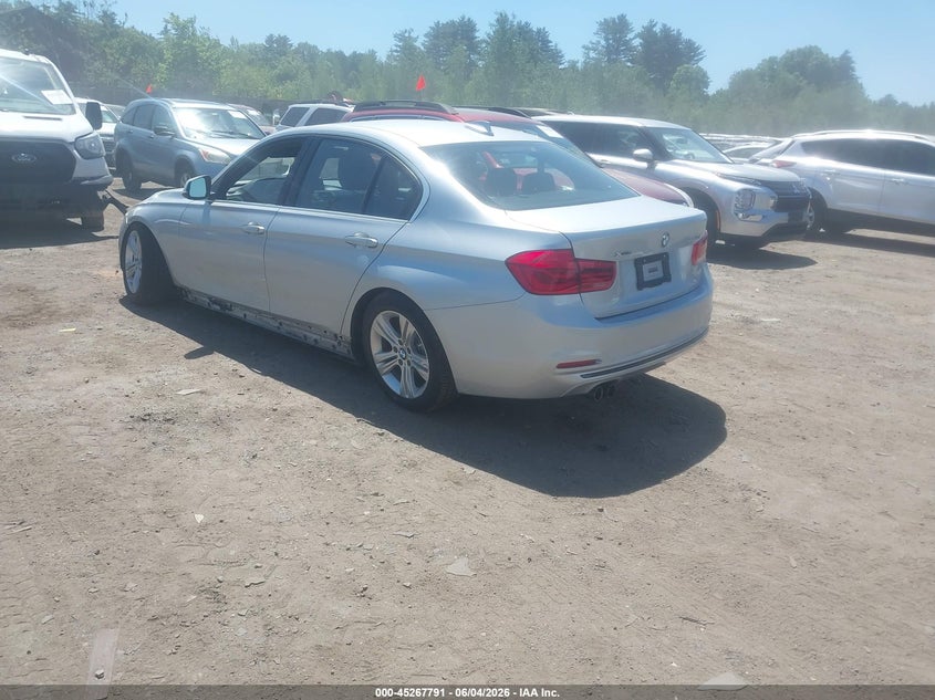 2017 BMW 3er VIN WBA8D9G5XHNU59495 IAAI salvage auction — RIGHT FRONT, Salvage (Massachusetts), sold $2,450 on 2026-07-24 (photo 3)