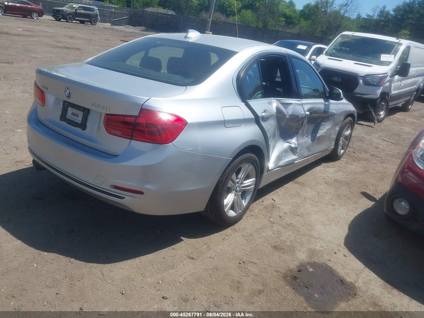 2017 BMW 3er VIN WBA8D9G5XHNU59495 IAAI salvage auction — RIGHT FRONT, Salvage (Massachusetts), sold $2,450 on 2026-07-24 (photo 4)