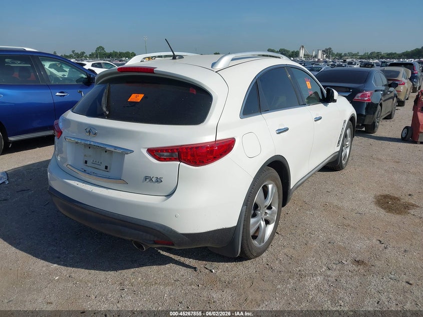 2009 Infiniti Fx VIN JNRAS18W09M150970 IAAI salvage auction — BIO HAZARD, Salvage (Texas), sold $475 on 2026-07-14 (photo 4)