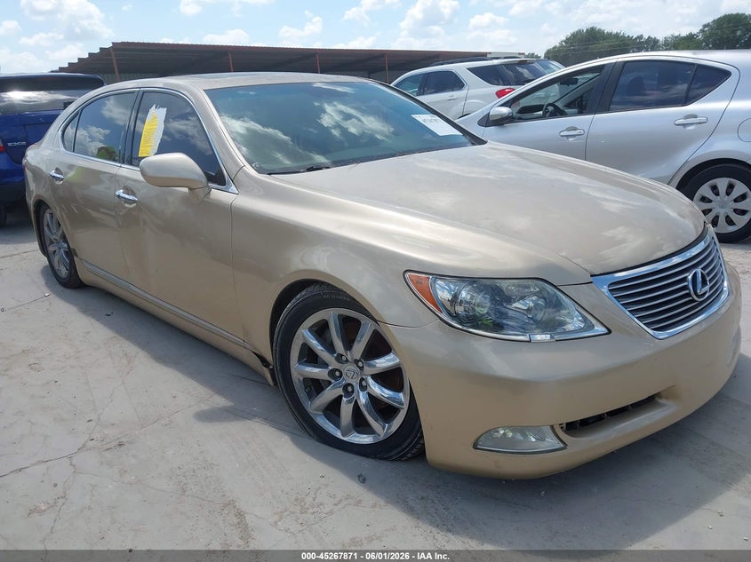 2007 Lexus Ls 460 VIN JTHGL46F775019701 IAAI salvage auction — NORMAL WEAR, Original (Texas), sold $725 on 2026-07-28 (photo 1)