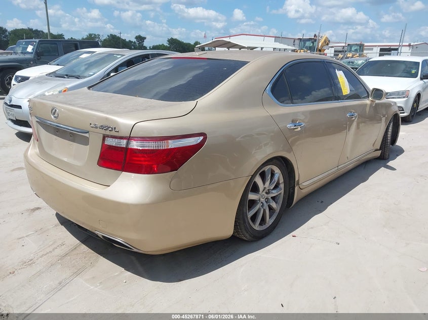 2007 Lexus Ls 460 VIN JTHGL46F775019701 IAAI salvage auction — NORMAL WEAR, Original (Texas), sold $725 on 2026-07-28 (photo 4)