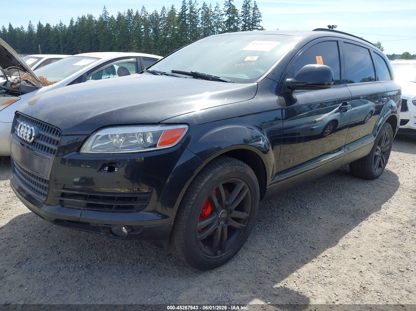 2007 Audi Q7 VIN WA1BV74L37D054624 IAAI salvage auction — NORMAL WEAR, Clear (Washington), sold $425 on 2026-07-22 (photo 2)