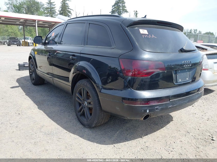 2007 Audi Q7 VIN WA1BV74L37D054624 IAAI salvage auction — NORMAL WEAR, Clear (Washington), sold $425 on 2026-07-22 (photo 3)