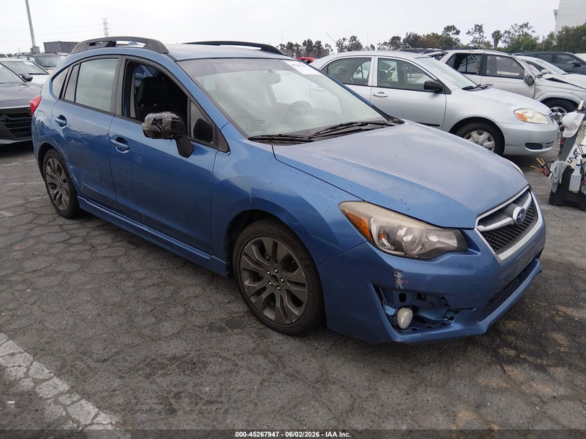 2016 Subaru Impreza VIN JF1GPAU67G8239996 IAAI salvage auction — NORMAL WEAR, Salvage Title, sold $1,700 on 2026-07-23 (photo 1)