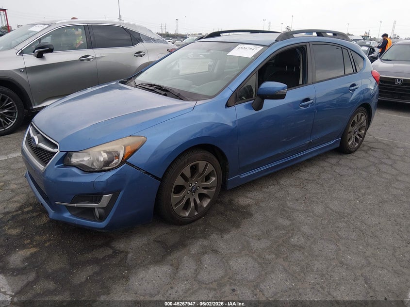 2016 Subaru Impreza VIN JF1GPAU67G8239996 IAAI salvage auction — NORMAL WEAR, Salvage Title, sold $1,700 on 2026-07-23 (photo 2)