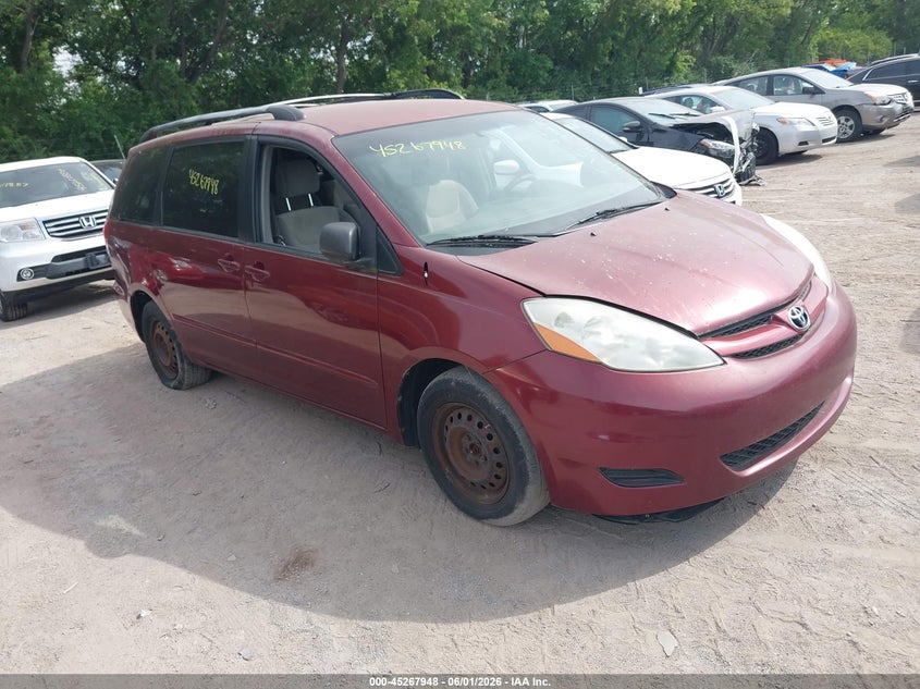 2008 Toyota Sienna VIN 5TDZK23C48S175539 IAAI salvage auction — NORMAL WEAR, Clear (Indiana), sold $650 on 2026-07-15 (photo 1)