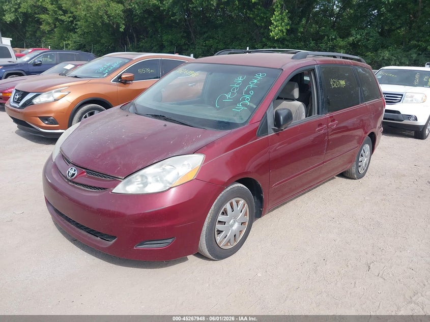 2008 Toyota Sienna VIN 5TDZK23C48S175539 IAAI salvage auction — NORMAL WEAR, Clear (Indiana), sold $650 on 2026-07-15 (photo 2)
