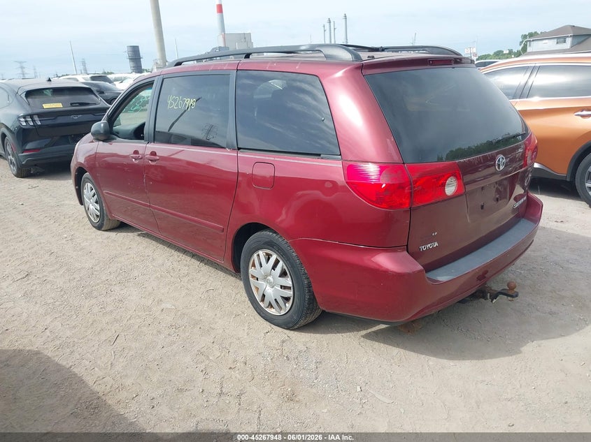 2008 Toyota Sienna VIN 5TDZK23C48S175539 IAAI salvage auction — NORMAL WEAR, Clear (Indiana), sold $650 on 2026-07-15 (photo 3)