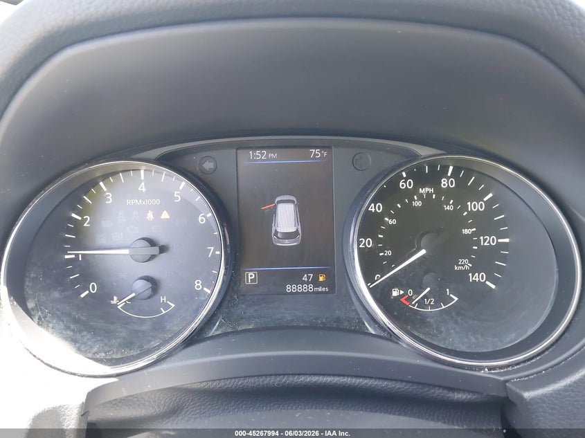 2020 Nissan Rogue VIN KNMAT2MT0LP524076 IAAI salvage auction — HAIL, Salvage Title, sold $5,400 on 2026-07-28 (photo 7)