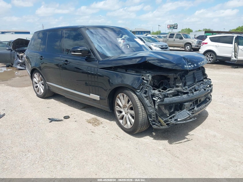 2016 Land rover RANGE ROVER VIN SALGS2EF8GA300626 IAAI salvage auction — FRONT END, Salvage Title, sold $5,100 on 2026-07-08 (photo 1)