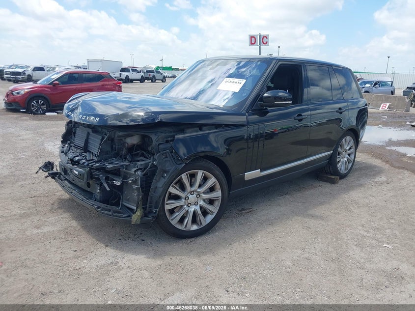2016 Land rover RANGE ROVER VIN SALGS2EF8GA300626 IAAI salvage auction — FRONT END, Salvage Title, sold $5,100 on 2026-07-08 (photo 2)