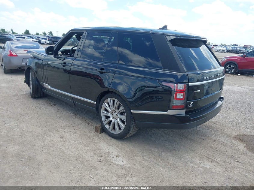 2016 Land rover RANGE ROVER VIN SALGS2EF8GA300626 IAAI salvage auction — FRONT END, Salvage Title, sold $5,100 on 2026-07-08 (photo 3)