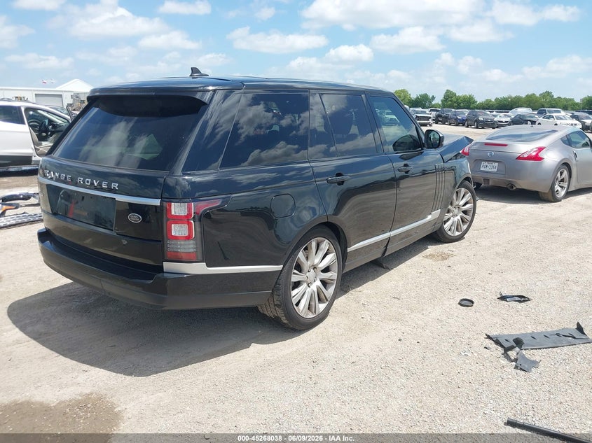 2016 Land rover RANGE ROVER VIN SALGS2EF8GA300626 IAAI salvage auction — FRONT END, Salvage Title, sold $5,100 on 2026-07-08 (photo 4)