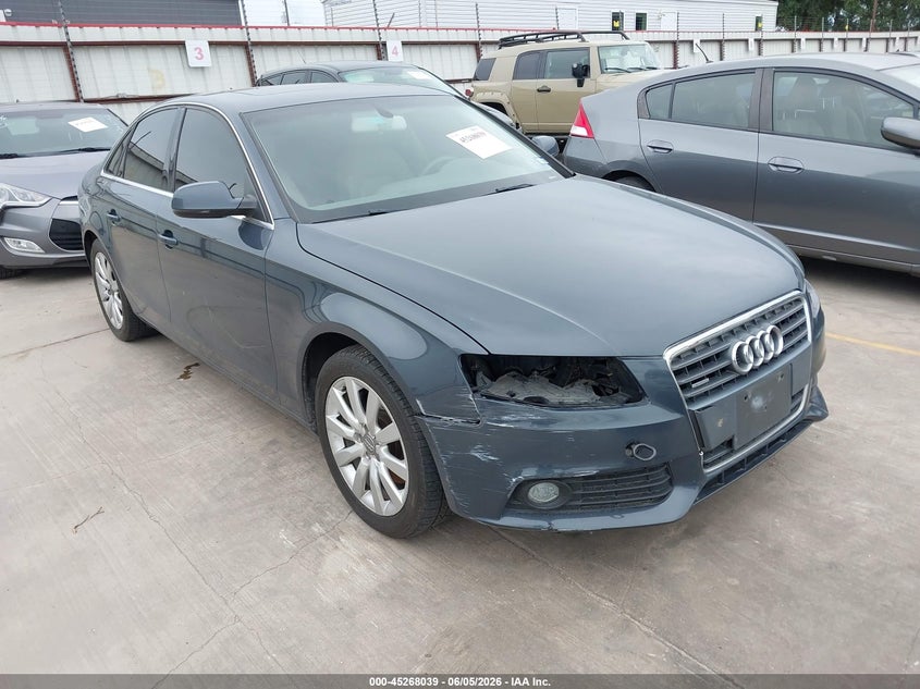 2010 Audi A4 VIN WAUFFAFL9AN013217 IAAI salvage auction — ENGINE DAMAGE, Clear (Montana), sold $575 on 2026-07-28 (photo 1)