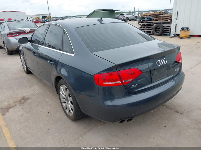 2010 Audi A4 VIN WAUFFAFL9AN013217 IAAI salvage auction — ENGINE DAMAGE, Clear (Montana), sold $575 on 2026-07-28 (photo 3)