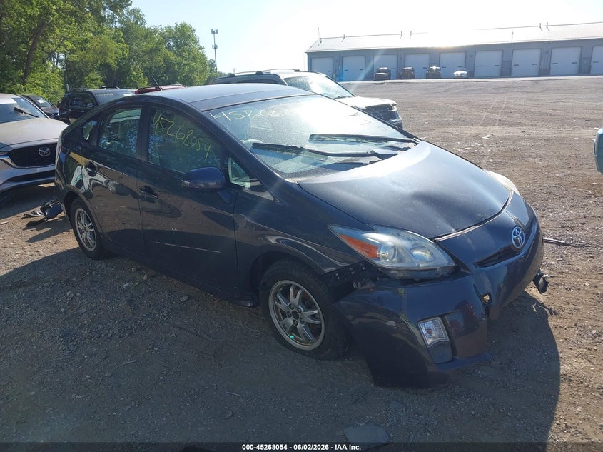 2011 Toyota Prius VIN JTDKN3DU9B0250221 IAAI salvage auction — FRONT & REAR, Clear (Indiana), sold $1,100 on 2026-07-17 (photo 1)