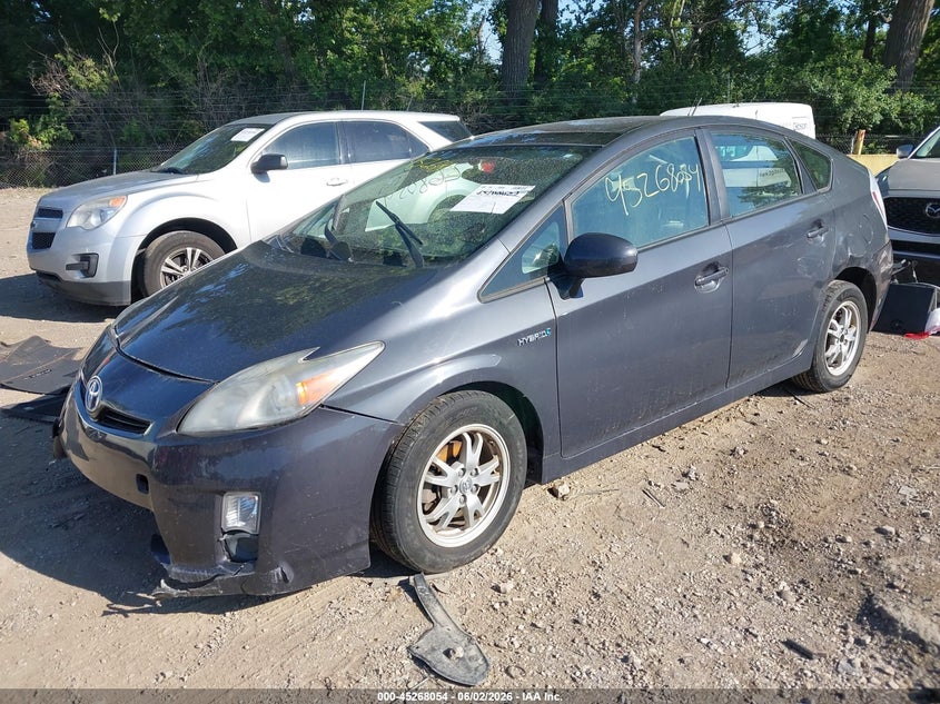 2011 Toyota Prius VIN JTDKN3DU9B0250221 IAAI salvage auction — FRONT & REAR, Clear (Indiana), sold $1,100 on 2026-07-17 (photo 2)
