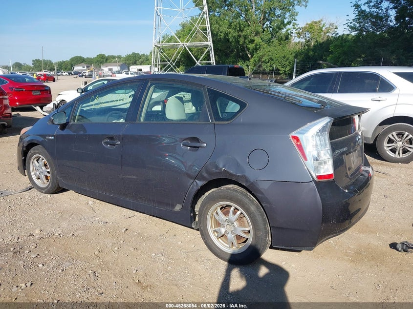 2011 Toyota Prius VIN JTDKN3DU9B0250221 IAAI salvage auction — FRONT & REAR, Clear (Indiana), sold $1,100 on 2026-07-17 (photo 3)