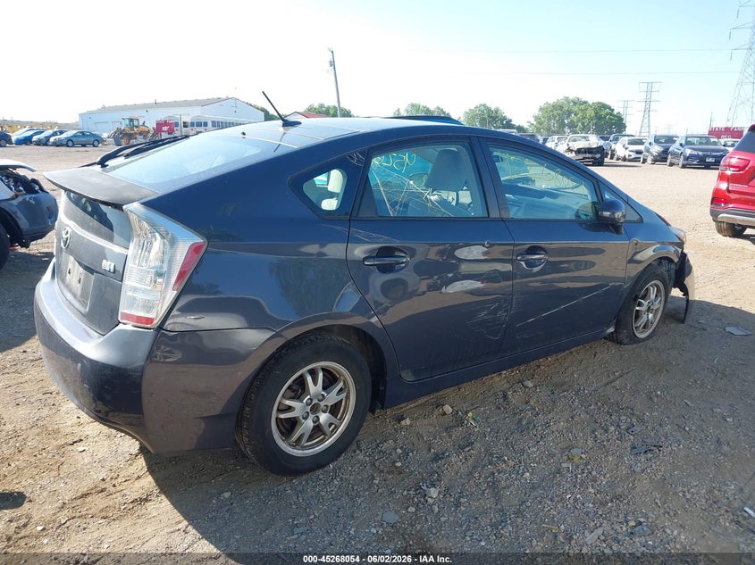 2011 Toyota Prius VIN JTDKN3DU9B0250221 IAAI salvage auction — FRONT & REAR, Clear (Indiana), sold $1,100 on 2026-07-17 (photo 4)