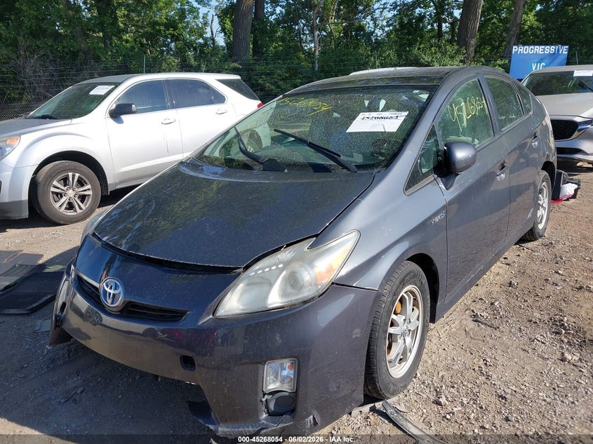 2011 Toyota Prius VIN JTDKN3DU9B0250221 IAAI salvage auction — FRONT & REAR, Clear (Indiana), sold $1,100 on 2026-07-17 (photo 6)