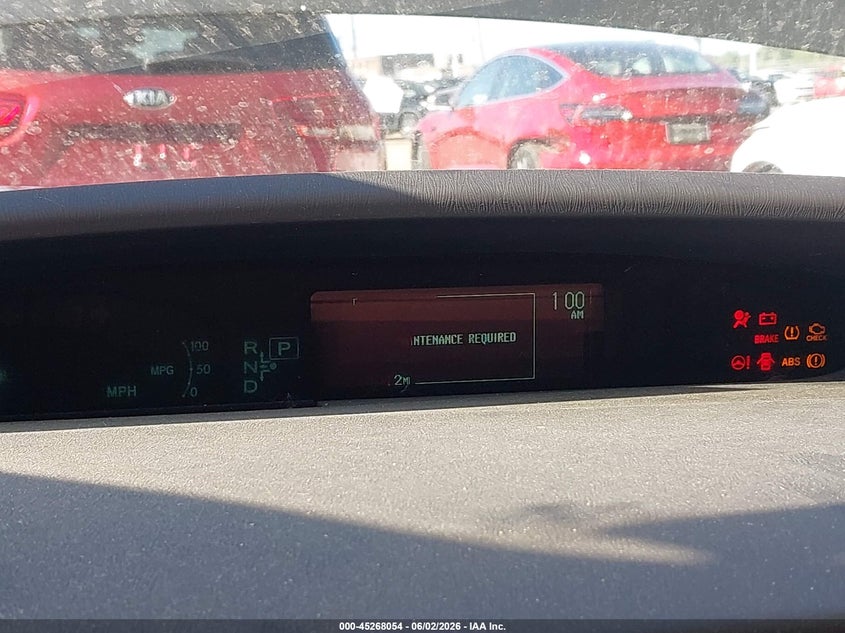 2011 Toyota Prius VIN JTDKN3DU9B0250221 IAAI salvage auction — FRONT & REAR, Clear (Indiana), sold $1,100 on 2026-07-17 (photo 7)