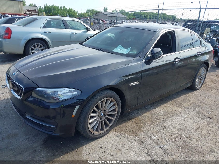 2014 BMW 5er VIN WBA5B3C57ED535431 IAAI salvage auction — SIDE, Previous Salvage (Michigan), sold $1,125 on 2026-07-16 (photo 2)