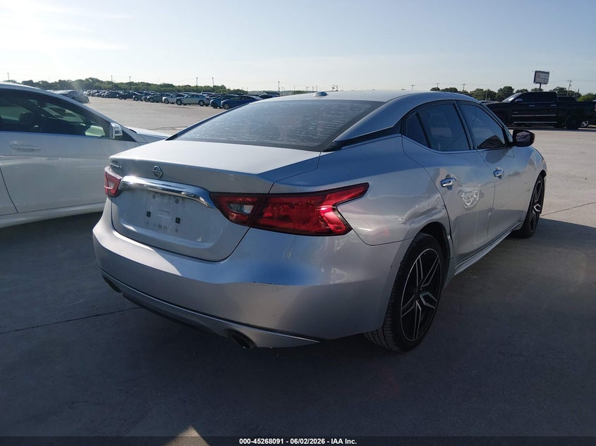 2016 Nissan Maxima VIN 1N4AA6AP3GC433939 IAAI salvage auction — NORMAL WEAR, Original (Texas), sold $2,250 on 2026-07-27 (photo 4)