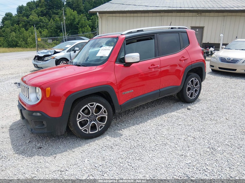 2016 Jeep Renegade VIN ZACCJBDTXGPC46004 IAAI salvage auction — RIGHT FRONT, Salvage Title, sold $875 on 2026-07-21 (photo 2)