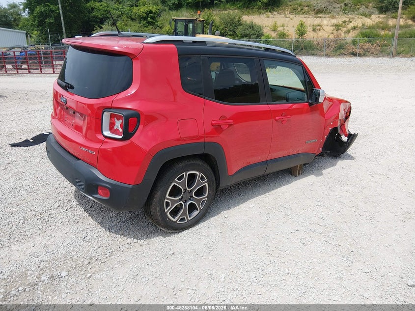 2016 Jeep Renegade VIN ZACCJBDTXGPC46004 IAAI salvage auction — RIGHT FRONT, Salvage Title, sold $875 on 2026-07-21 (photo 4)