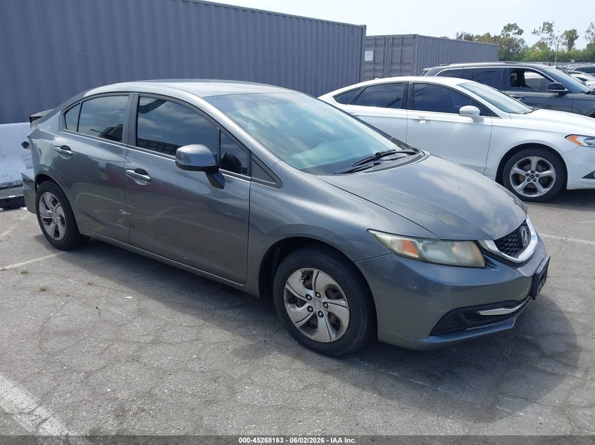 2013 Honda Civic VIN 19XFB2F52DE272159 IAAI salvage auction — NORMAL WEAR, Salvage (California), sold $1,725 on 2026-07-09 (photo 1)