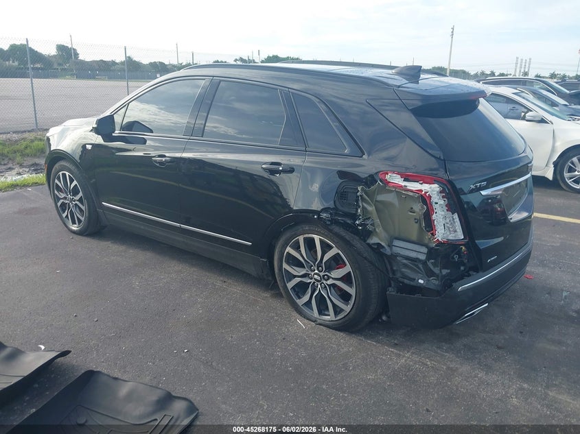 2023 Cadillac Xt5 VIN 1GYKNGRS2PZ222515 IAAI salvage auction — LEFT REAR, Salvage Title, sold $8,200 on 2026-07-23 (photo 3)