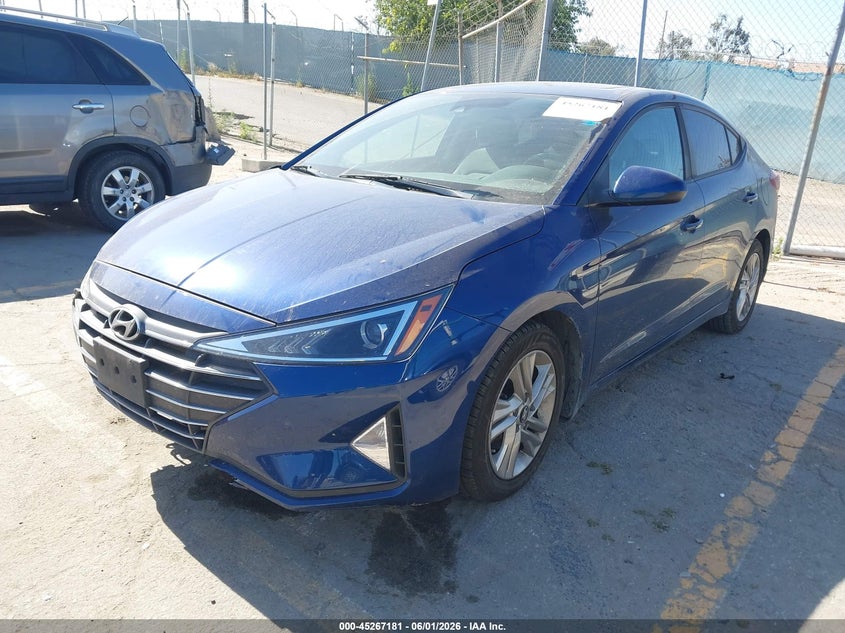 2019 Hyundai Elantra VIN 5NPD84LF4KH480972 IAAI salvage auction — RIGHT FRONT, Salvage Title, sold $2,850 on 2026-07-22 (photo 2)