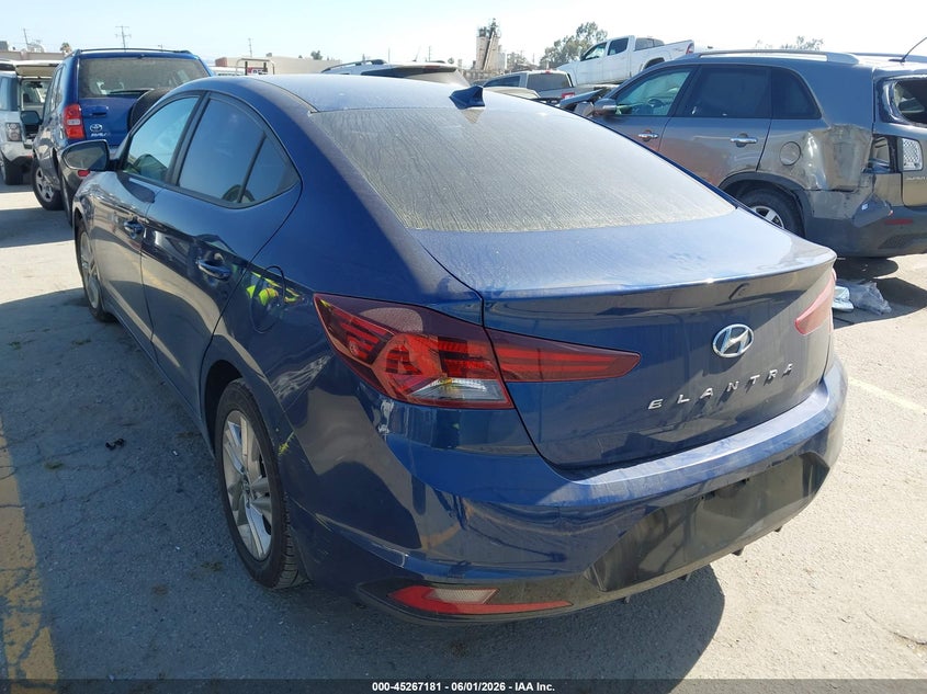 2019 Hyundai Elantra VIN 5NPD84LF4KH480972 IAAI salvage auction — RIGHT FRONT, Salvage Title, sold $2,850 on 2026-07-22 (photo 3)