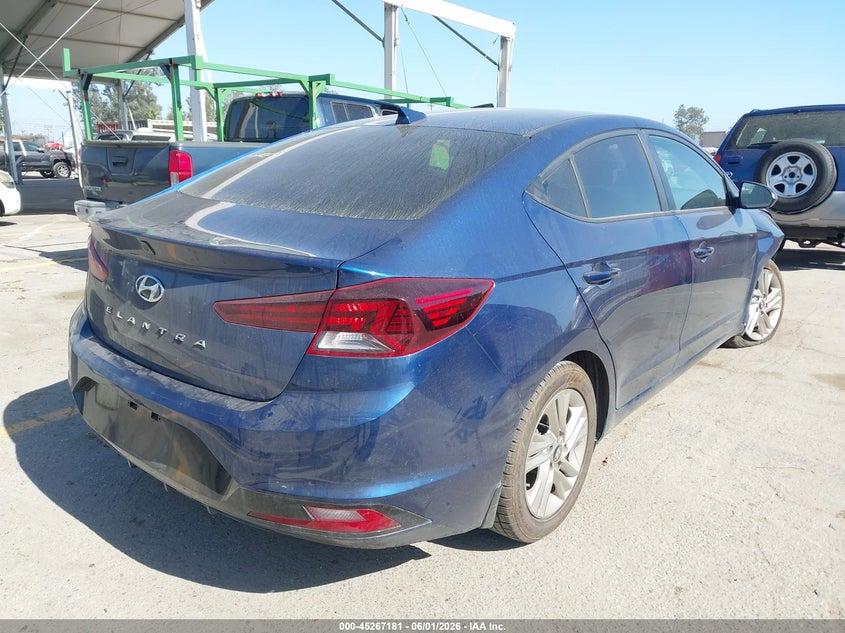 2019 Hyundai Elantra VIN 5NPD84LF4KH480972 IAAI salvage auction — RIGHT FRONT, Salvage Title, sold $2,850 on 2026-07-22 (photo 4)