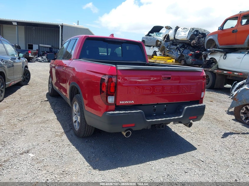 2025 Honda Ridgeline VIN 5FPYK3F51SB032050 IAAI salvage auction — FRONT END, Salvage Title, sold $13,375 on 2026-08-18 (photo 3)