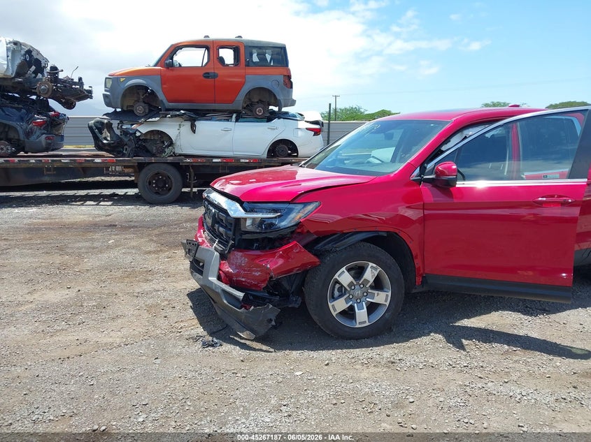 2025 Honda Ridgeline VIN 5FPYK3F51SB032050 IAAI salvage auction — FRONT END, Salvage Title, sold $13,375 on 2026-08-18 (photo 6)