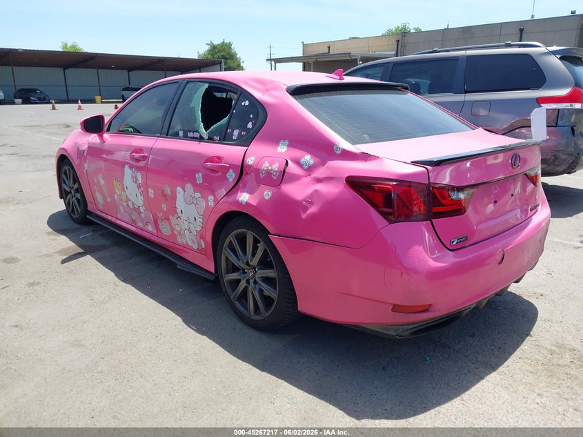 2014 Lexus Gs VIN JTHBE1BL7E5034453 IAAI salvage auction — ROOF, Salvage (California), sold $2,125 on 2026-07-08 (photo 3)