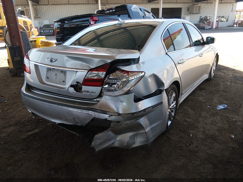 2012 Hyundai Genesis VIN KMHGC4DD7CU201929 IAAI salvage auction — RIGHT REAR, Salvage Title, sold $950 on 2026-07-07 (photo 6)