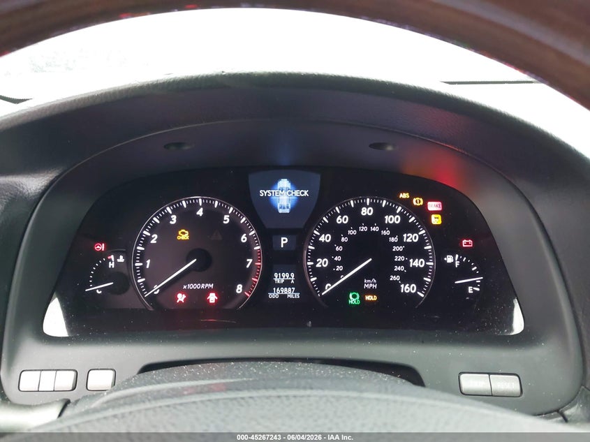 2012 Lexus Ls VIN JTHBL5EF4C5112817 IAAI salvage auction — SIDE, Salvage Title, sold $2,400 on 2026-07-16 (photo 7)