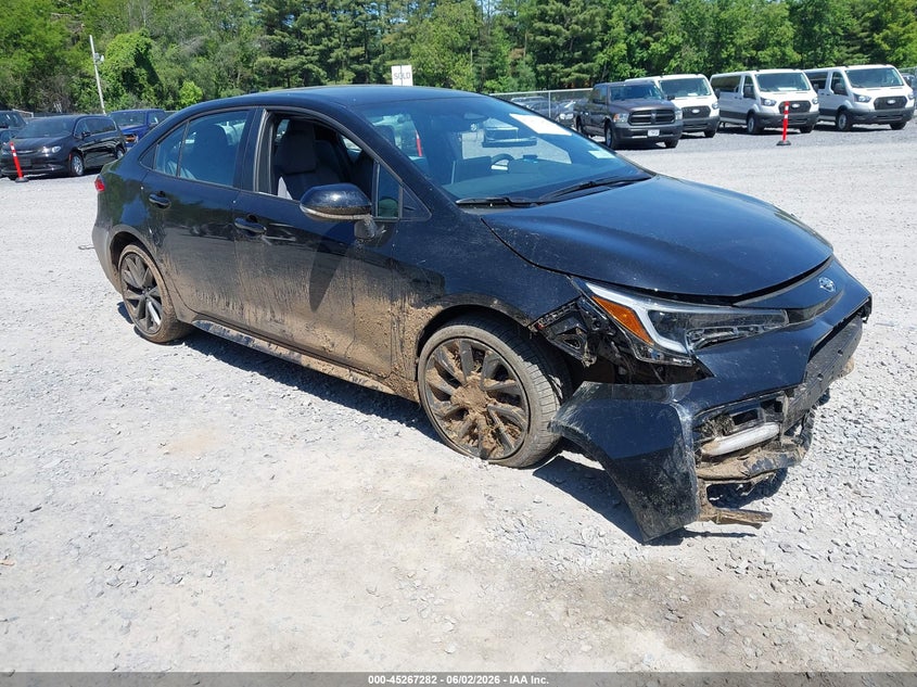 2026 Toyota Corolla VIN 5YFP4MCE4TP271199 IAAI salvage auction — FRONT & REAR, Salvage Title, sold $8,675 on 2026-07-14 (photo 1)