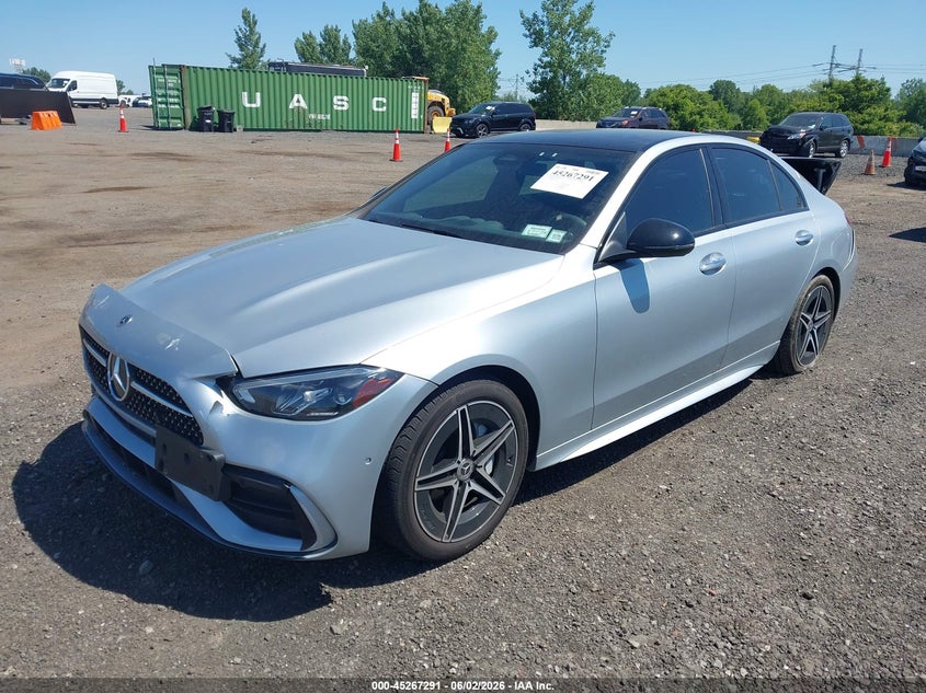 2025 Mercedes-benz C-klasse VIN W1KAF4HB2SR246505 IAAI salvage auction — RIGHT REAR, Salvage Title, sold $14,950 on 2026-07-21 (photo 2)