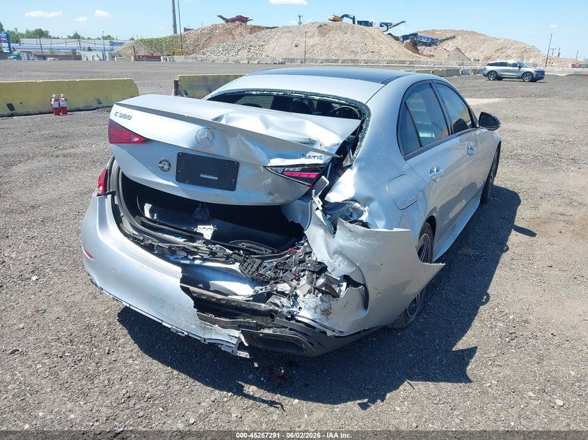 2025 Mercedes-benz C-klasse VIN W1KAF4HB2SR246505 IAAI salvage auction — RIGHT REAR, Salvage Title, sold $14,950 on 2026-07-21 (photo 6)