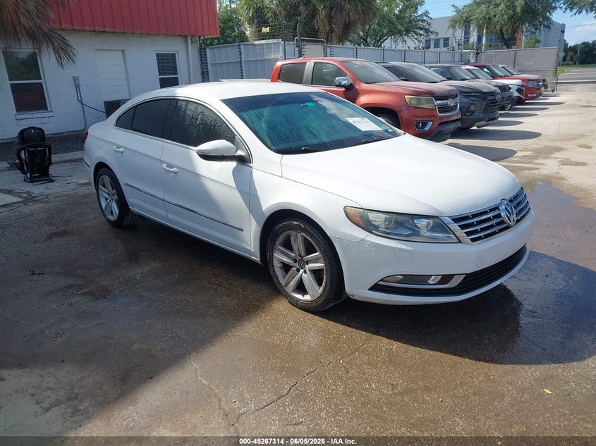 2014 Volkswagen Cc VIN WVWBN7AN0EE526362 IAAI salvage auction — NORMAL WEAR, Clear (Florida), sold $250 on 2026-07-22 (photo 1)
