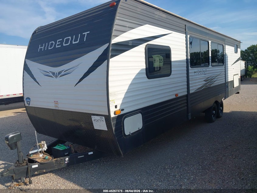 2020 Keystone rv Hideout VIN 4YDT29020L7245077 IAAI salvage auction — HAIL, Clear (Oklahoma), sold $8,100 on 2026-07-15 (photo 2)