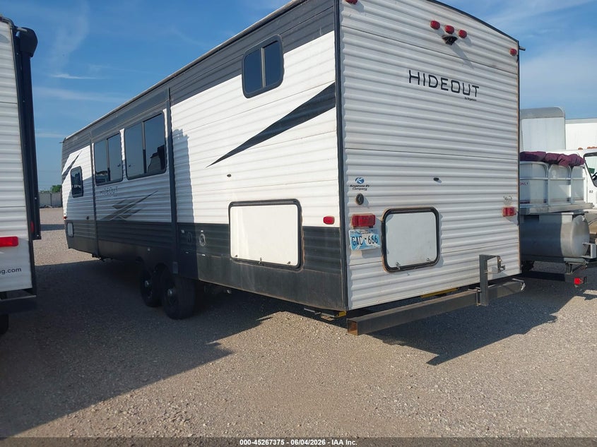 2020 Keystone rv Hideout VIN 4YDT29020L7245077 IAAI salvage auction — HAIL, Clear (Oklahoma), sold $8,100 on 2026-07-15 (photo 3)